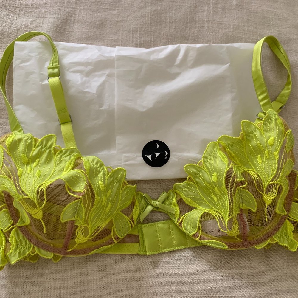 Fleur du Mal Lily Demi Bra - Citrine NWOT